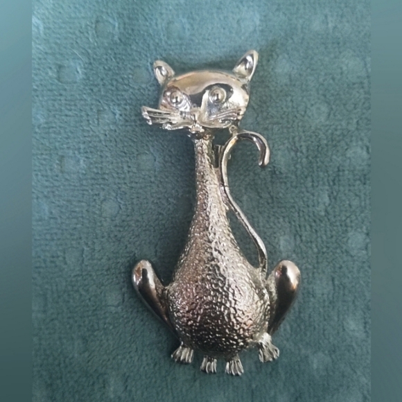 Bundle of (3) Vintage Cat Themed Brooches - Picture 2 of 3